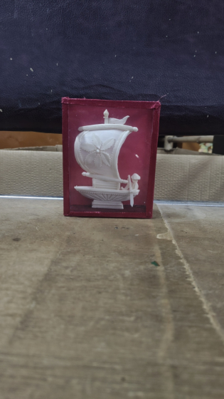 Sholapith Boat Decor Piece