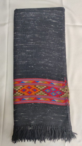 Black Color Kullu Shawl 