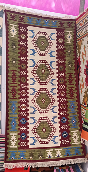 Handwoven Kilim Dhurrie| 5X7ft
