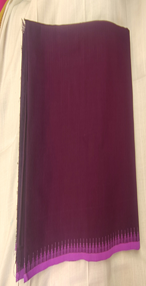 Handwoven Manipuri Moirangphee Phanek I Purple