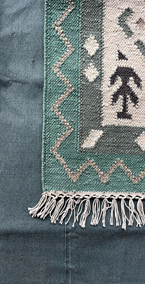 Hand-Woven Panja Dhurrie Kilim Collection I 3X5 feet 