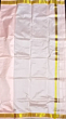 Salem Handloom Silk Dhoti with Golden Zari Mini Stripe |  Pink | AT 746 