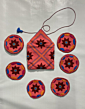 HAND EMBROIDED TEA COASTER SET