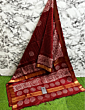 Aarvi Grace - Kota Staple Mangalagiri Saree with Discharge Print & Matching Blouse | Lightweight Handloom Elegance