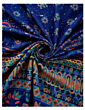 Blue Cotton Printed Gown