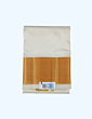 Pure silk cream Dhothi with Diamond zari border