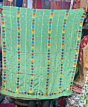 Light green Pure chinon Chiffon base Hand Embroided Phulkari Dupatta