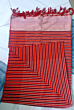 BEDSHEET RED WITH DARK RED PATTI Janta001