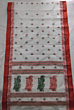 Exclusive 100s/100s cotton Handloom Saree White