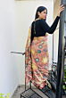 Ecoprint Natural Dyed Mulberry Silk Saree 02