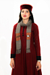 Sheep Wool Kullu Handloom Design Muffler Scarf For Women and Girls-Dark Grey