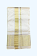 Golden Color Dhothi with Golden Zari border 