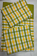 Kannur Cotton Bedsheet yellow green check