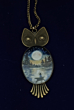 Hand Painted Pendant - Moon light