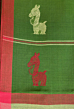 Bengal GI tagged Traditional green cotton Santipuri saree