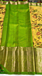  Soft Silk Kanchi Border Butta Ikat Saree | Yellow