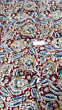 Kalamkari Hand Block Print Cotton Cambric Fabric - Multicolor - 1 Meter(KBPF204)