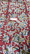 Kalamkari Hand Block Print Cotton Cambric Fabric - Multicolor - 1 Meter(KBPF214)