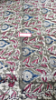 Kalamkari Hand Block Print Cotton Cambric Fabric - Multicolor - 1 Meter(KBPF226)