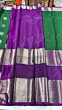 Handmade Double Border Soft Silk Saree with Blouse Piece