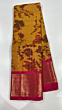Soft Silk Kanchi Border Ikat Saree | Mustard
