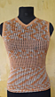 Handwoven Crochet Vest Top | Peach