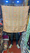 Cream colour Pure chinon Chiffon base Hand Embroided Phulkari Dupatta