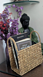  Water Hyacinth Magazine Holder | 20x12x5 Inches