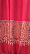 Pure Pashmina Neem Jama Shawl with Fine Sozni Work | Red 