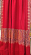 Pure Pashmina Neem Jama Shawl with Fine Sozni Work | Red 