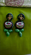 Warli-inspired Handcrafted Fabric Earrings