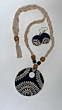 Handmade Traditional Necklace | Beads & Thread Work | Black & Beige