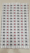 PURE COTTON HANDLOOM IKAT RUNNING FABRIC WHITE TIE DYE CHECK PER METER