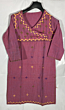 SURPLICE NECKLINE HAND EMBROIDERED ELEGANT KURTA FOR LADIES