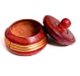 Santarms Handmade Wooden Kumkum Box with Lid Traditional Sindoor Dani for Women Decorative Round Sindur Bharni Dibbi Dabbi  pack of 1