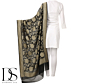 Pure Silk Georgette Zari Jaal Dupatta