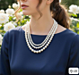 Handcrafted Triple-Layered Pearl Necklace 