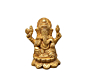 Brass Kamal Sitting Ganesh Idol KBH07512