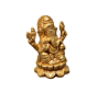 Brass Kamal Sitting Ganesh Idol KBH07512