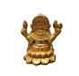 Brass Kamal Sitting Ganesh Idol KBH07512