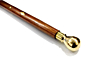 Sheesham Wood Walking Stick with Brass Work | 24 Length