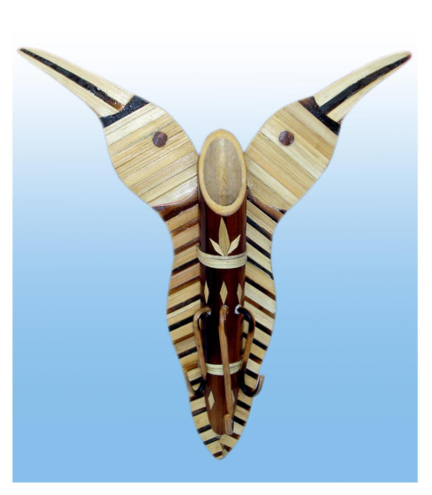 Bamboo Handy Craft Wall Hanging with Key Holder Home Decorative