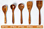 wooden spoon set of 5 wooden spatula 