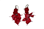 Big Fish Scale Hanging Earring Set