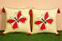 Hand embroidered cushion cover 