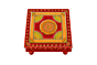 Handcrafted Pooja Chowki/Chourang | 28x28x16 cm