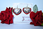 Aapan Kala Earring Red Heart Shaped