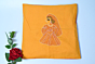 Aapan Kala Yellow Cotton Cushion Cover