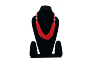 RED BEADED NECKLACE 