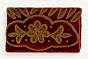 Velvet Clutch Bag for Women | Hand Purse with Golden Embroidery & Beaded Handle | Wedding & Party Wear Handbag